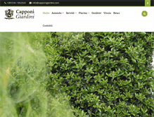 Tablet Screenshot of capponigiardini.com